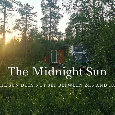 Luxury tent Arctic Nature Experience Glamping Vuontisjarvi